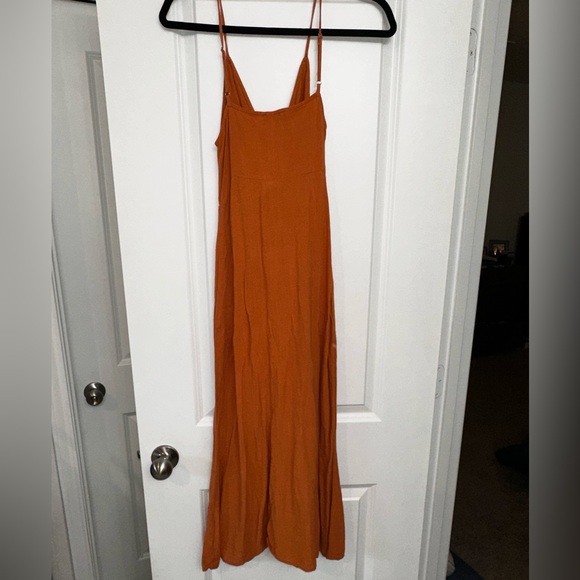 Spaghetti strap, tea length dark orange (not burnt orange), size S, worn twice - Picture 2 of 3
